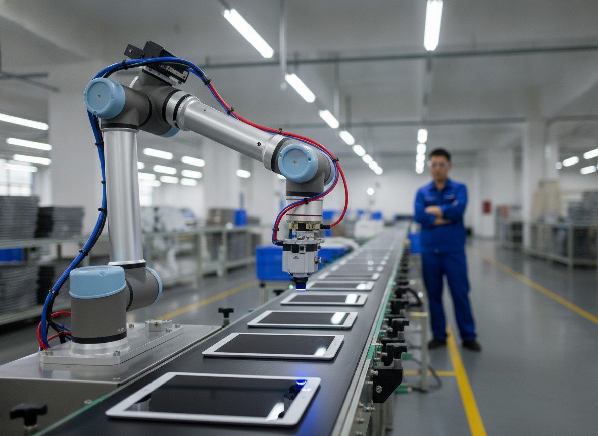 Il·lustració editorial de El fabricant xinès AgiBot demostra que els seus robots humanoides poden mantenir el ritme d'una línia de fàbrica real durant sis dies seguits