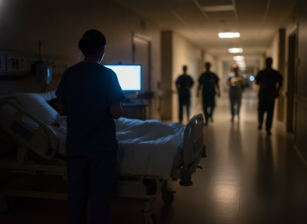 Il·lustració generada amb IA: Una alerta d'IA que avisa l'equip de resposta ràpida redueix del 23,1% al 18,6% la mortalitat dels pacients d'alt risc a onze hospitals