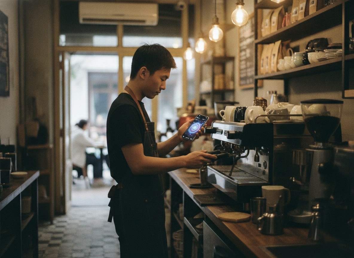 Il·lustració editorial de Alipay obre el seu «Ah Bao», un assistent d'IA que compra, reserva i paga per tu en 10.000 serveis quotidians a la Xina