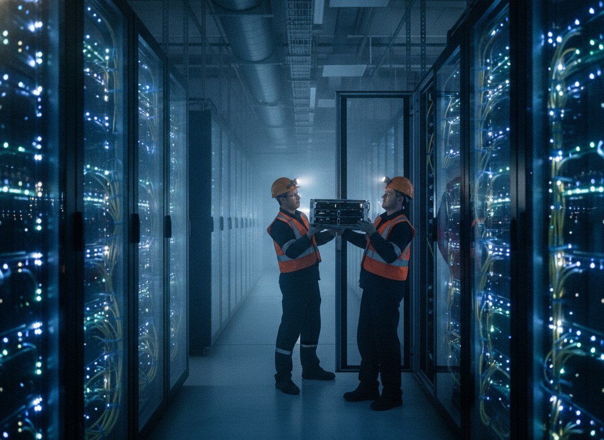Il·lustració editorial de AMD es juga fins a 5.000 milions de dòlars en accions d'Anthropic per desplegar-hi dos gigawatts de xips que li facin la competència a Nvidia