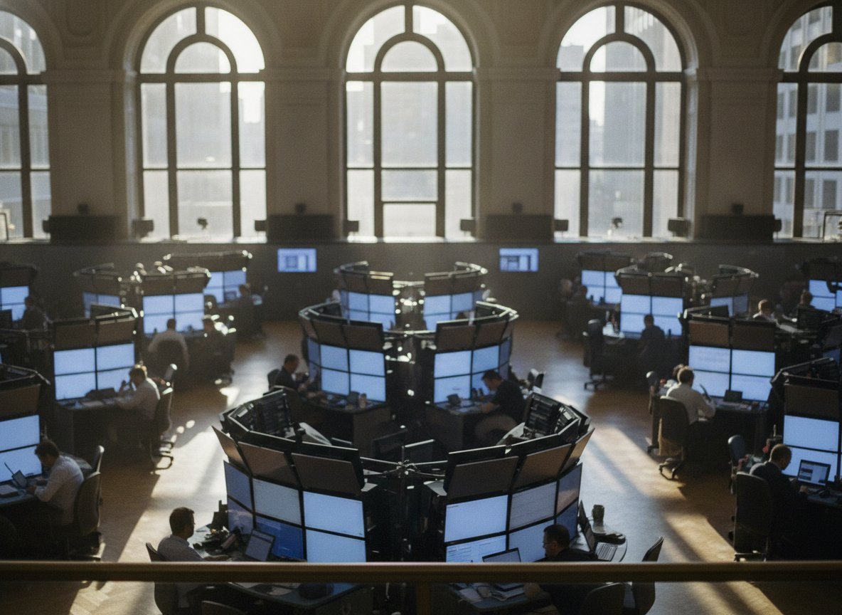 Il·lustració generada amb IA: Anthropic demana sortir a borsa al Nasdaq: 16.300 milions d'ingressos el primer semestre i 80.700 milions de pèrdues comptables