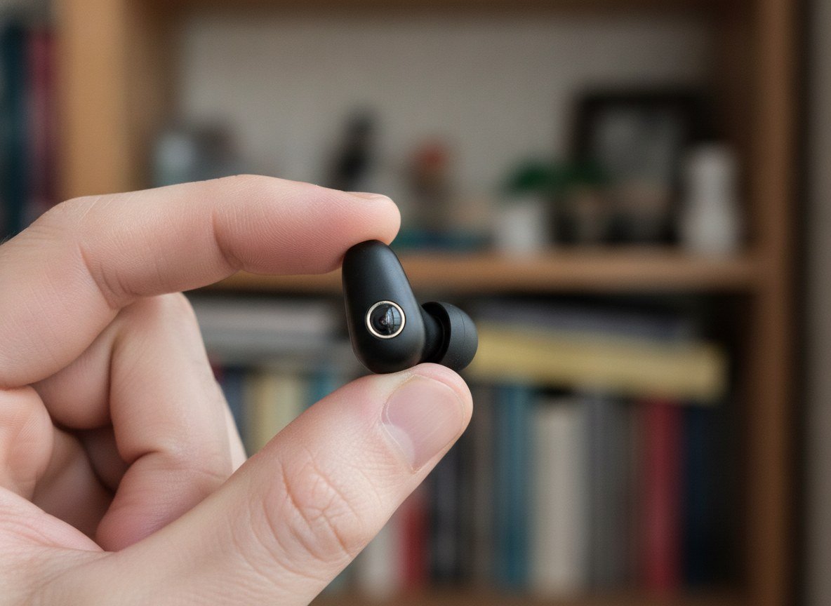 Il·lustració editorial de Una filtració a macOS destapa uns AirPods amb càmera que «veuran» el que tens al davant per a la nova Siri amb IA