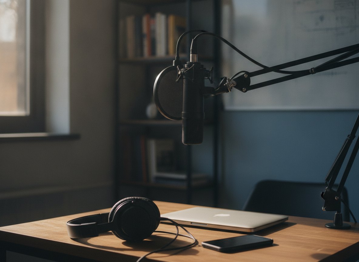 Il·lustració generada amb IA: Apple fitxarà part de l'equip de Huxe, la startup d'àudio personalitzat que va tancar a la primavera, i en llicenciarà la tecnologia