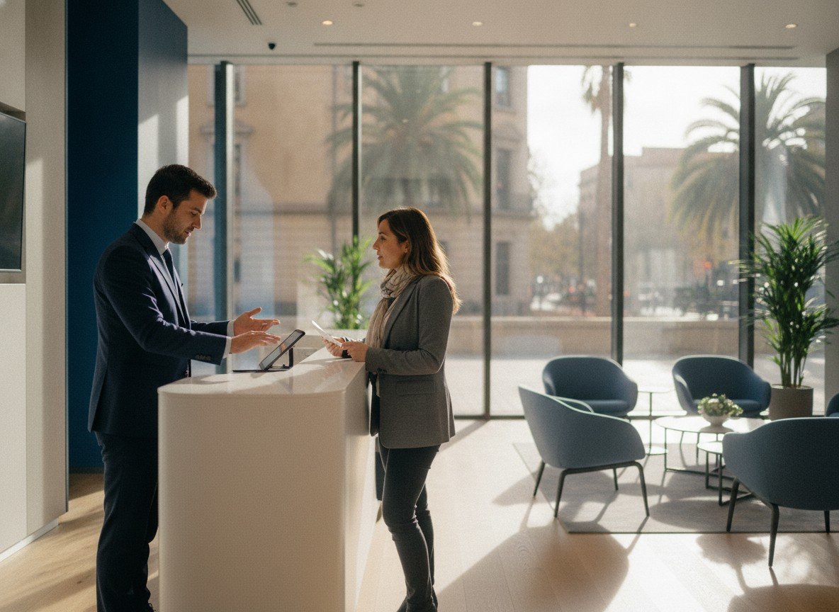 Il·lustració editorial de El nou conseller delegat del Sabadell descarta ajustos de plantilla per la IA aquest any, després de prejubilar 400 persones
