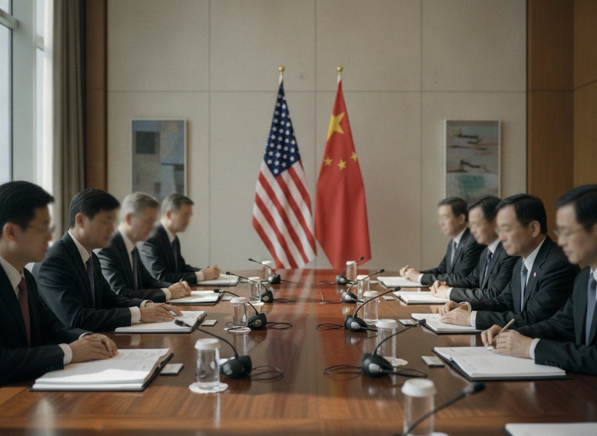 Il·lustració editorial de Washington proposa a la Xina un sistema de notificació mútua d'incidents d'IA abans de la cimera Trump-Xi