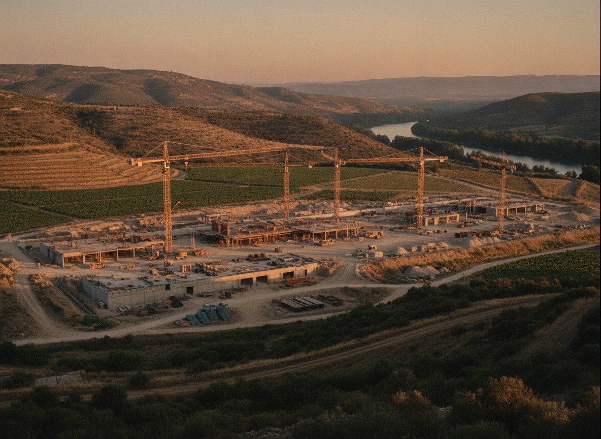 Il·lustració editorial de Brussel·les dona llum verda al consorci espanyol que aspira a portar una gigafactoria d'IA a Móra la Nova, a Tarragona