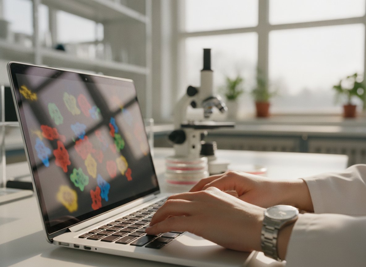 Il·lustració generada amb IA: Investigadors del BSC aconsegueixen que un agent d'IA munti un prototip de bessó digital d'un tumor en menys de deu minuts