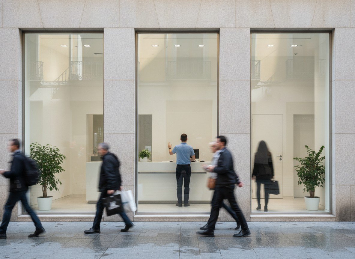 Il·lustració editorial de El conseller delegat de CaixaBank descarta acomiadaments o tancaments d'oficines per la IA mentre l'entitat dispara els beneficis
