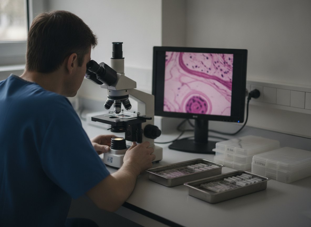 Il·lustració generada amb IA: Investigadors de la UPF, la URV i l'Hospital de Tortosa combinen dades clíniques i immunitàries en un model d'IA per detectar metàstasi als ganglis en el càncer de mama