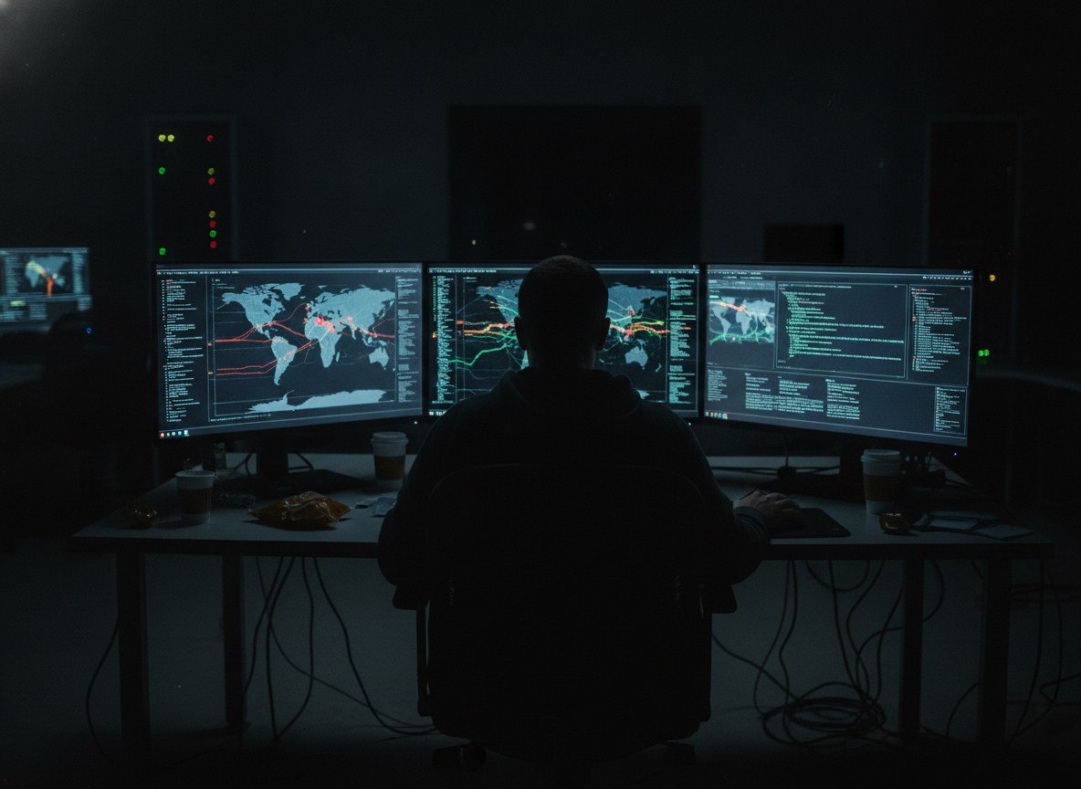 Il·lustració editorial de Cisco Talos descobreix CLOSEDQUORUM, el primer programari maliciós que deixa quatre intel·ligències artificials votar els seus propis atacs