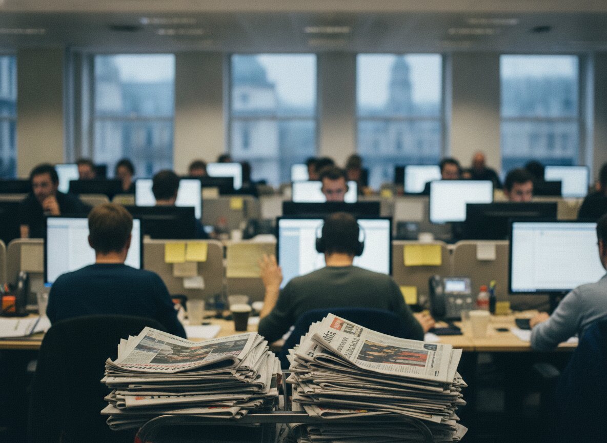 Il·lustració generada amb IA: L'autoritat britànica de la competència investiga Meta per unes condicions que li permetrien fer servir el contingut de les webs per a la seva IA