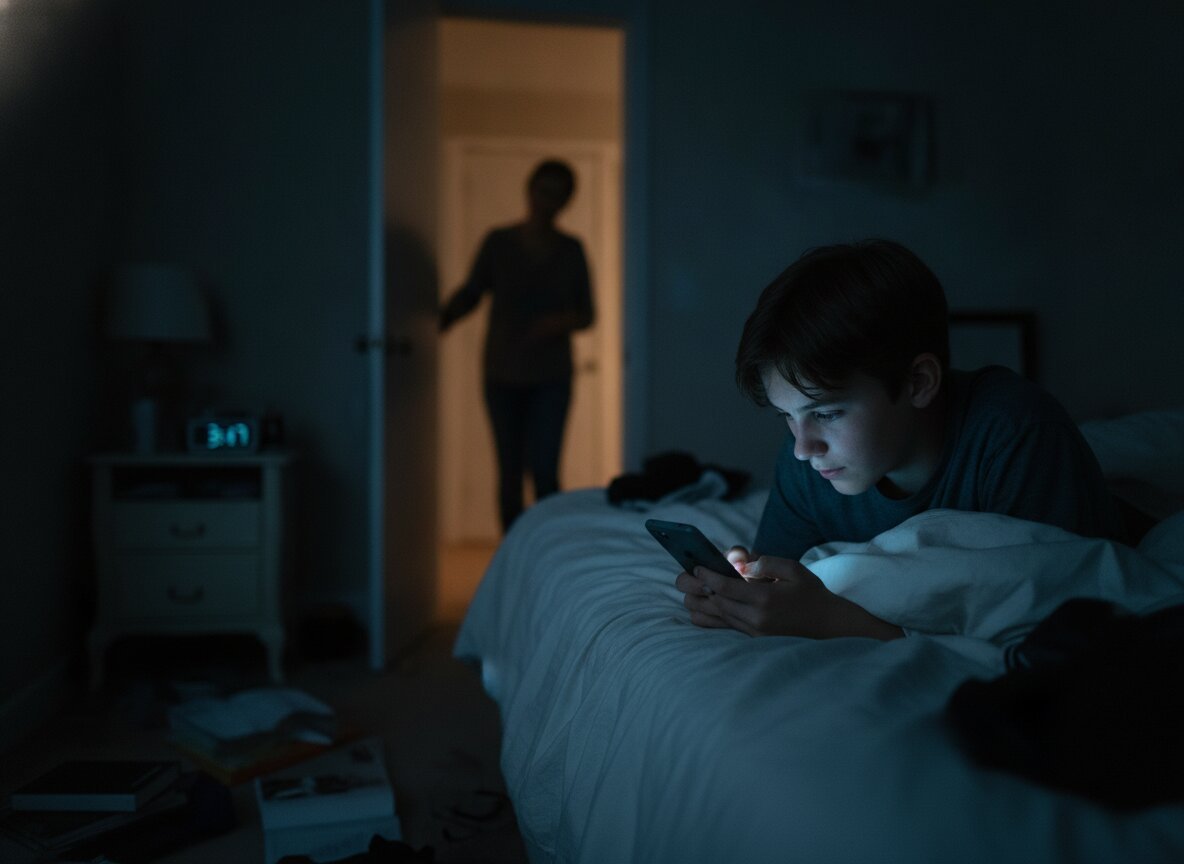 Il·lustració generada amb IA: Common Sense Media qualifica ChatGPT de «risc inacceptable» per als adolescents: els avisos als pares no van saltar mai