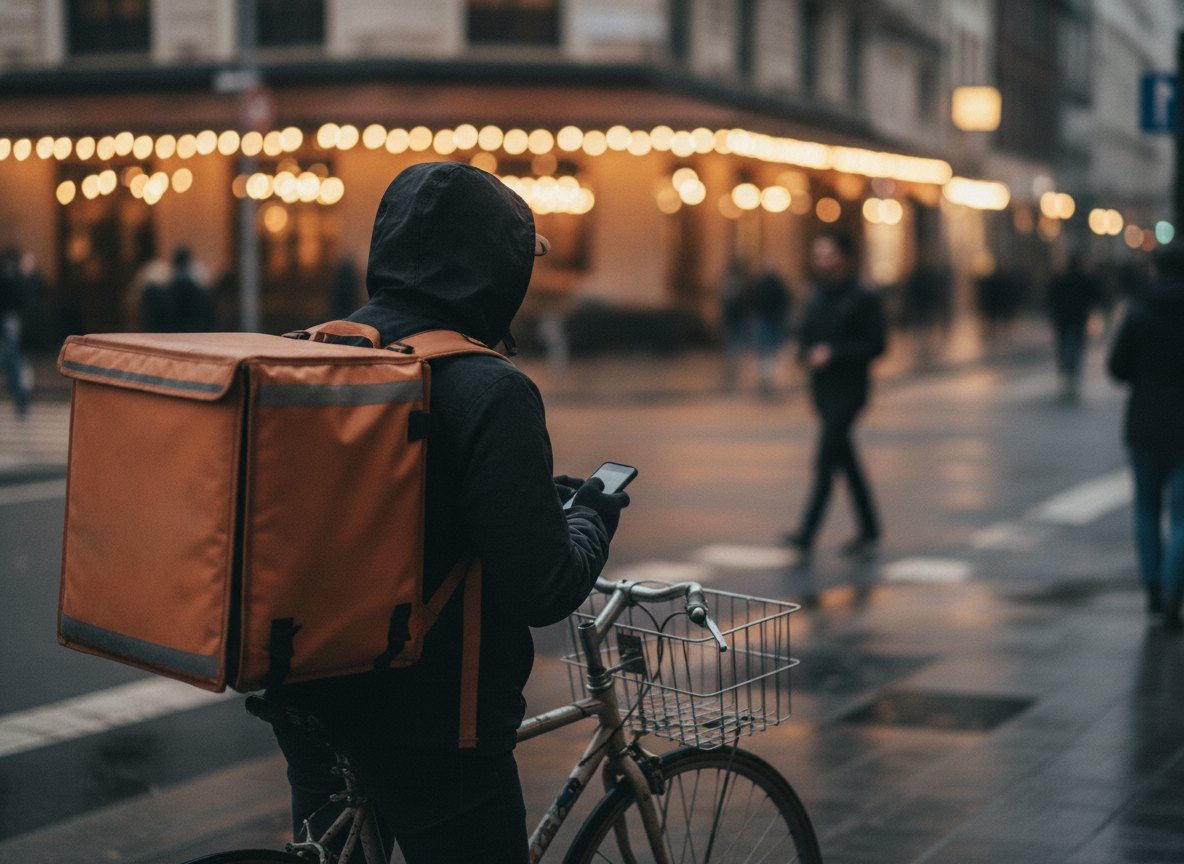 Il·lustració generada amb IA: DoorDash admet que els agents d'IA només li han fet uns quants centenars de comandes, quan en reparteix uns tres milions al dia