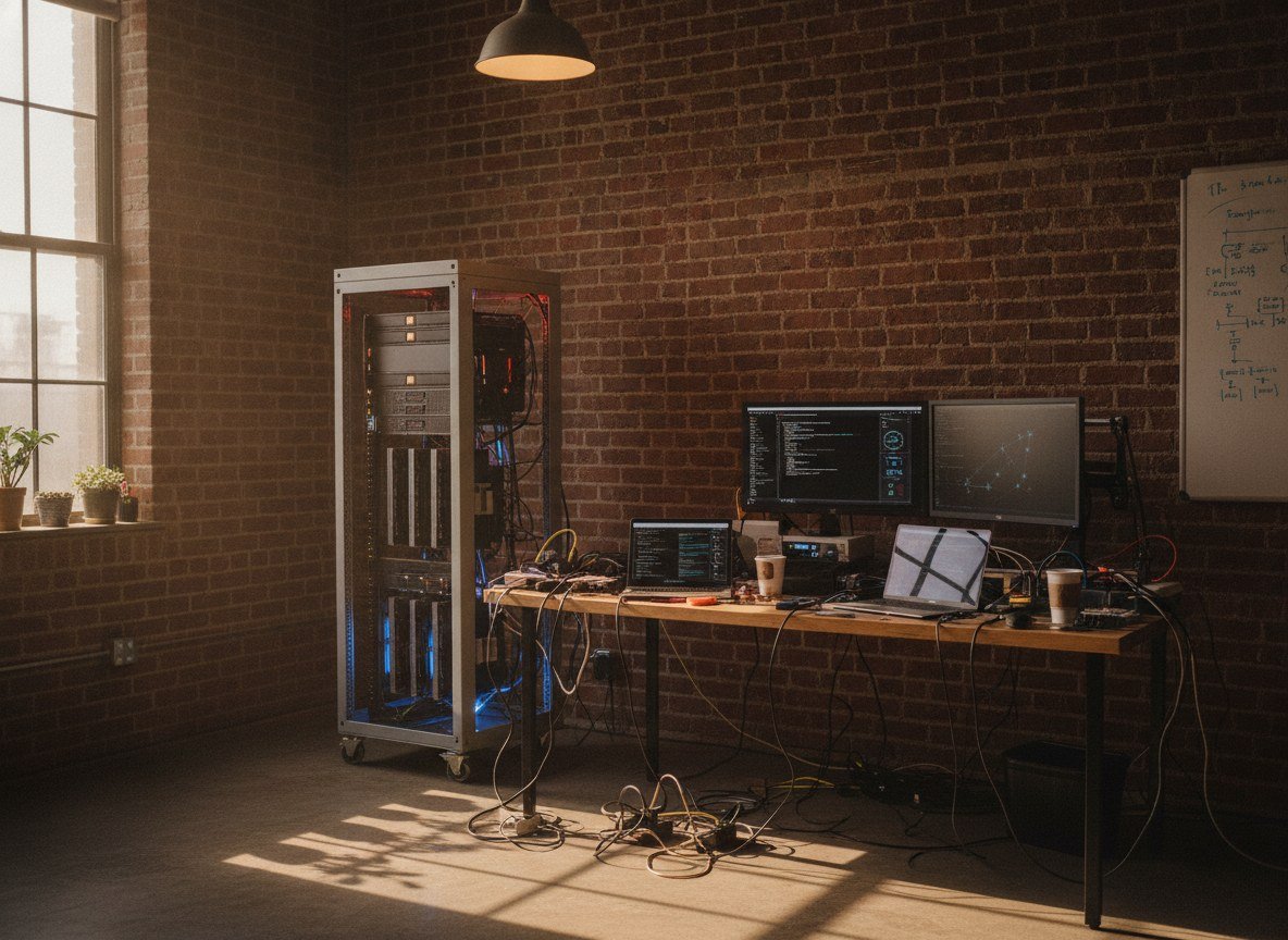 Il·lustració editorial de Els inversors de capital risc donen l'esquena a les startups nord-americanes de models d'IA oberta mentre la Xina els guanya per preu i rendiment