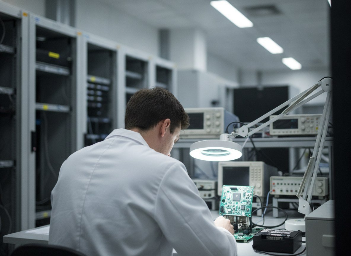 Il·lustració editorial de Samsung finança amb més de 200 milions d'euros una start-up holandesa que vol trencar el domini de Nvidia en xips d'IA
