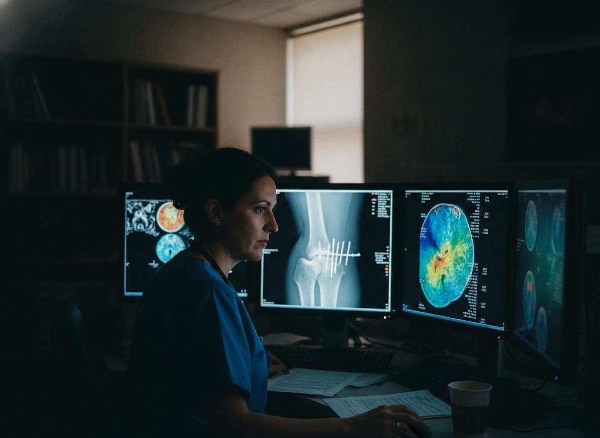 Il·lustració editorial de Un sistema d'IA amb diversos agents diagnostica fractures òssies i explica per què, no només què hi veu