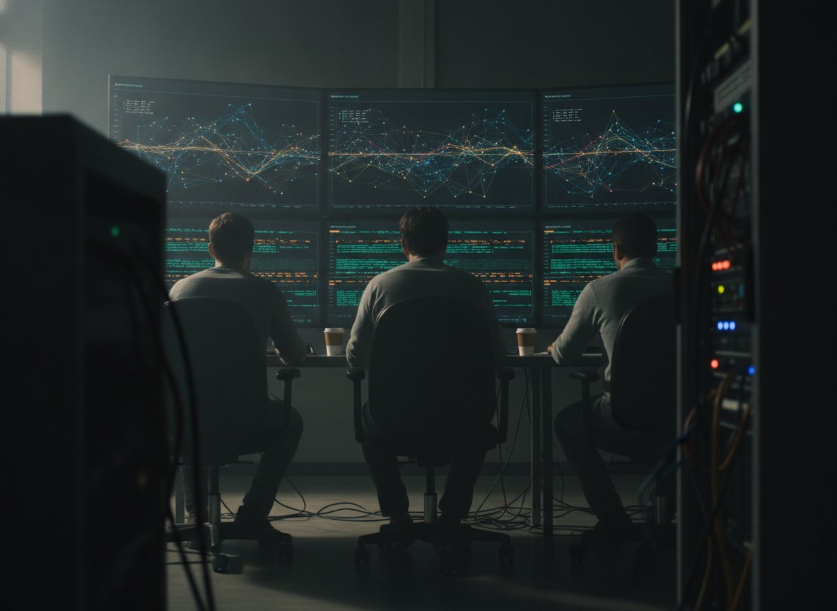 Il·lustració generada amb IA: Google diu que Gemini 4 Argon resol els 12 ciberatacs simulats i explica com el vigila mentre raona