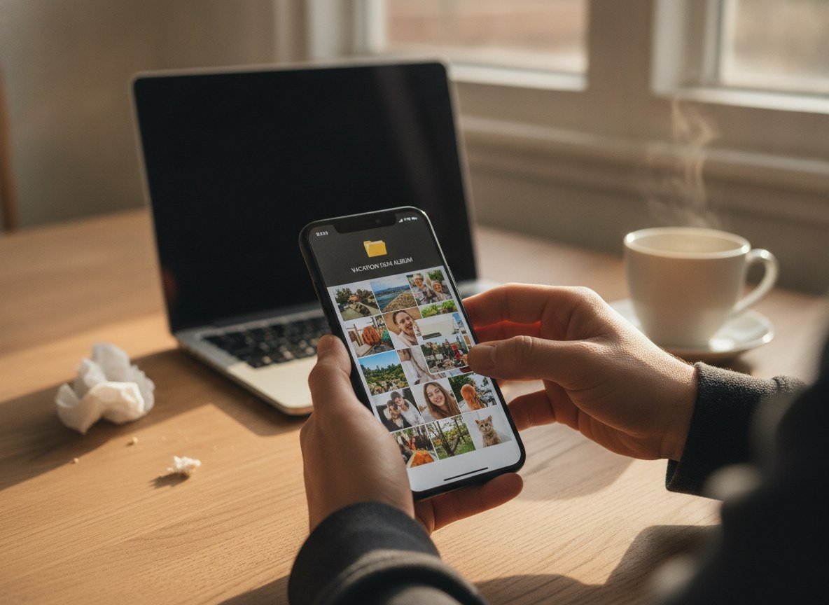 Il·lustració editorial de Google deixa que l'agent Gemini Spark organitzi sol l'àlbum de Google Photos