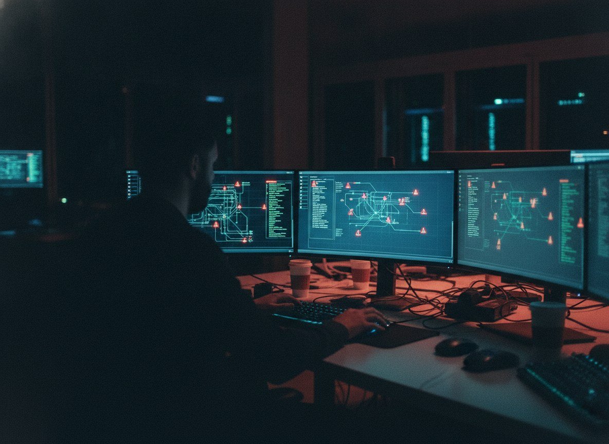 Il·lustració editorial de Google alerta que un grup criminal ha fet servir agents d'IA autònoms per robar milers de credencials en menys de sis hores