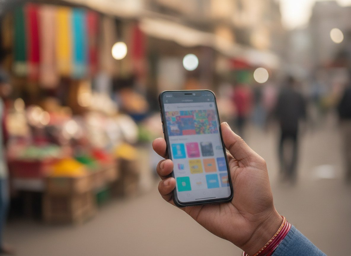 Il·lustració generada amb IA: Google prova un botó de compra de Flipkart dins de Gemini i del Mode IA a l'Índia