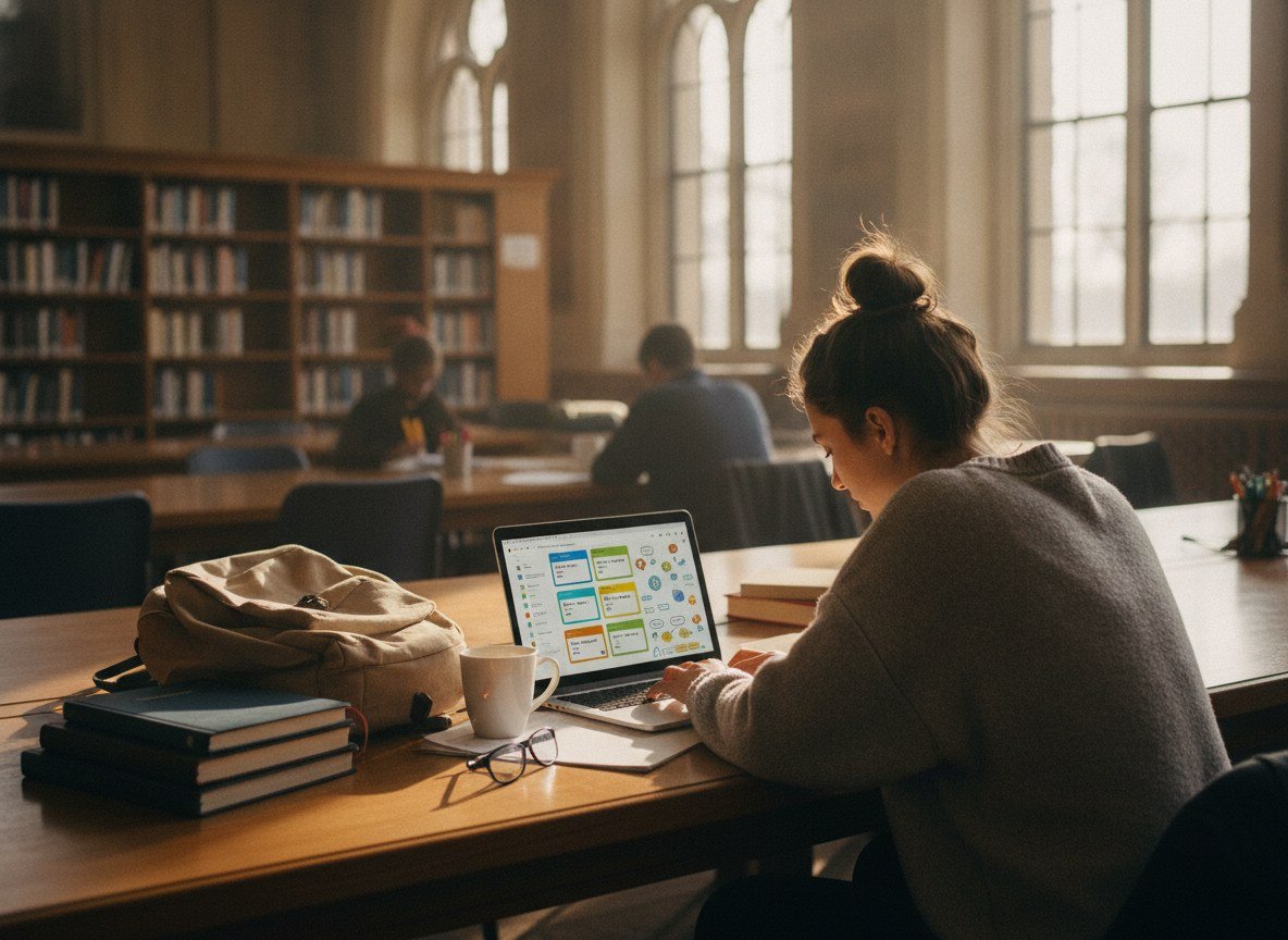 Il·lustració editorial de Google llança un «Student Hub» dins de Gemini i regala un any d'IA de pagament als estudiants universitaris
