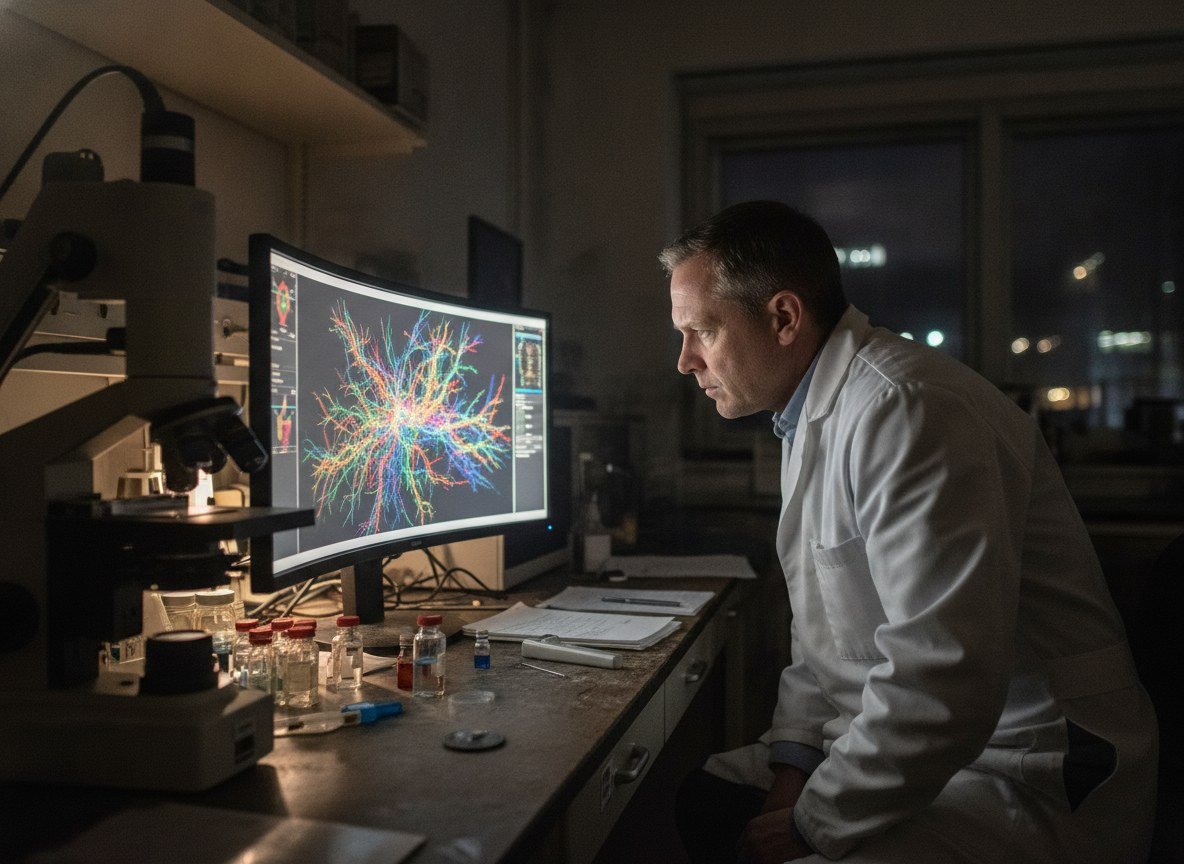 Il·lustració editorial de Google i l'institut Janelia completen el primer mapa sencer del cervell d'una mosca de la fruita, amb 166.000 neurones