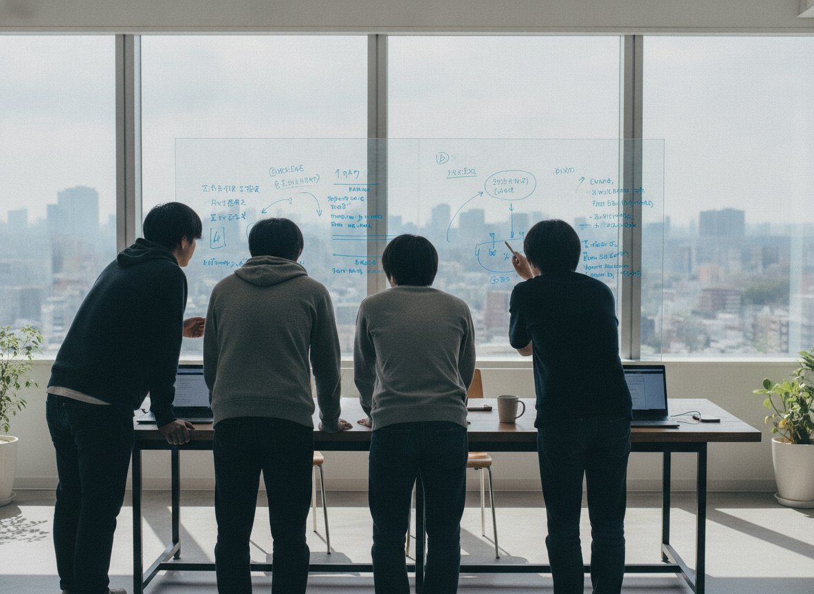 Il·lustració editorial de Google i la teleco japonesa KDDI llancen un fons conjunt per finançar startups d'IA al Japó