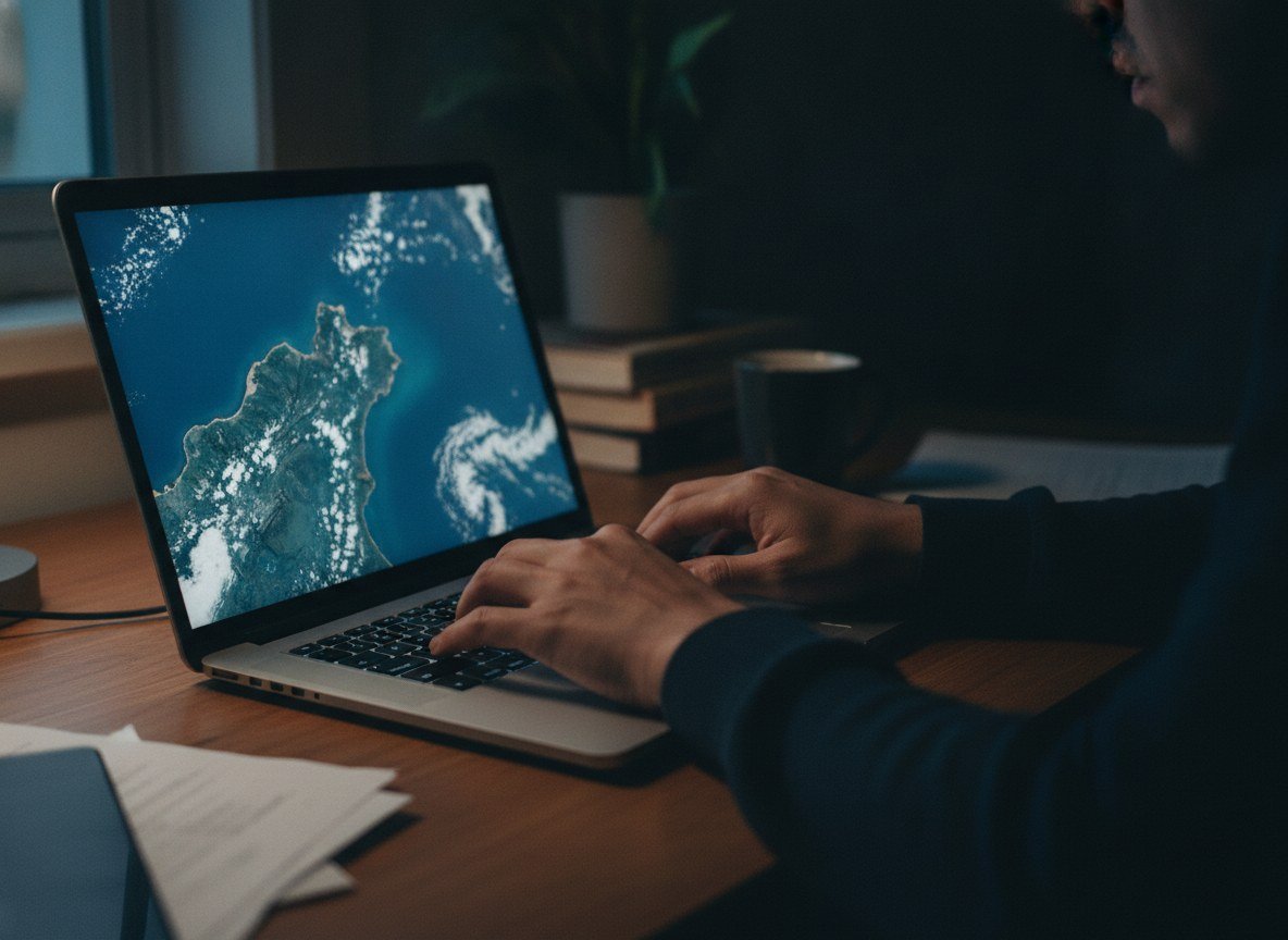 Il·lustració editorial de Google activa a Google Earth una eina que genera imatges fotorealistes falses sobre coordenades reals del planeta