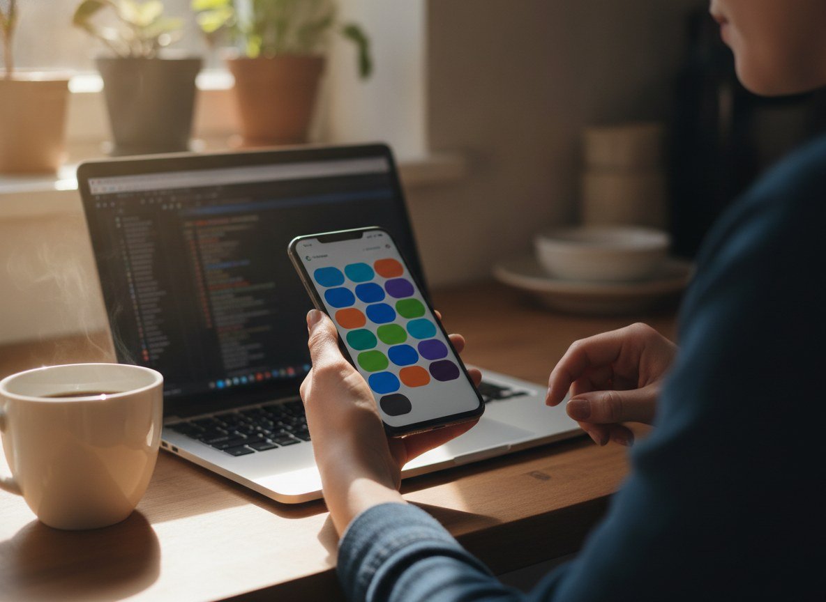 Il·lustració generada amb IA: Google Play deixa que els usuaris d'Android facin servir aplicacions pròpies creades amb IA sense haver-les de publicar a la botiga