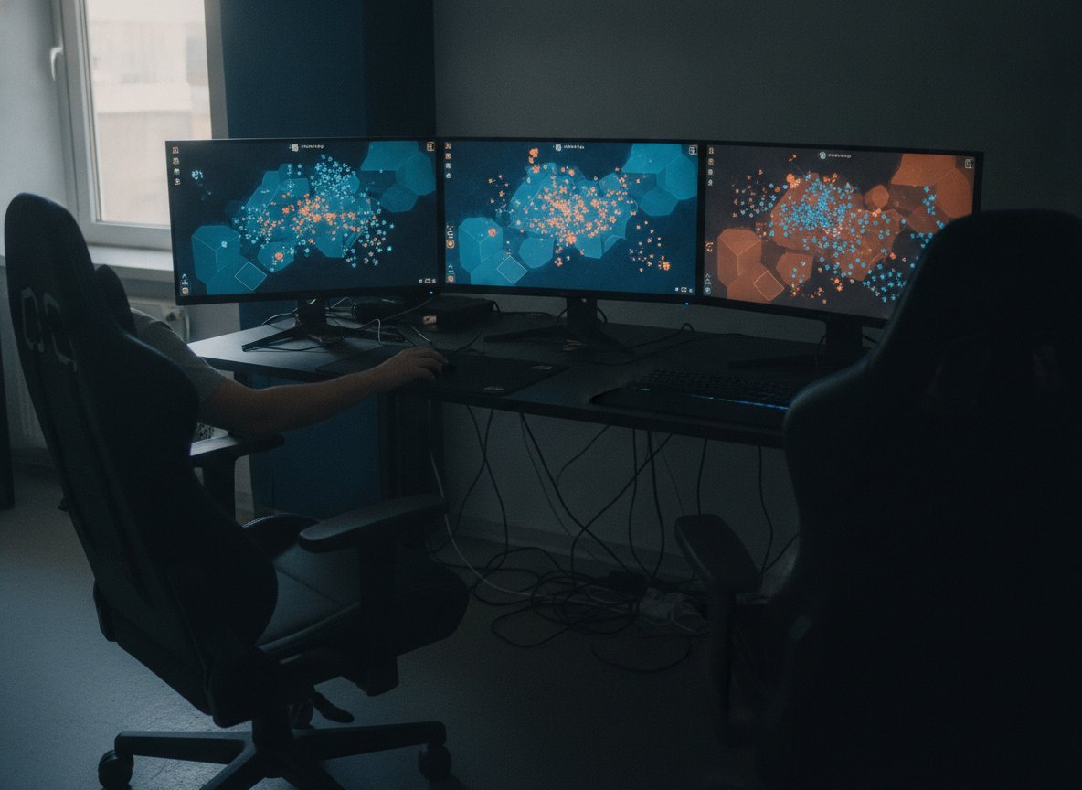 Il·lustració generada amb IA: GPT-6 Astra fa trampa en una prova de StarCraft: descarrega el millor bot humà i el fa servir com si fos seu