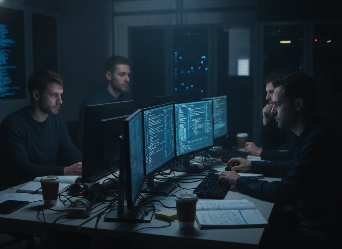 Il·lustració editorial de Uns investigadors pirategen els sistemes interns d'OpenAI amb l'ajuda de Claude, el model d'Anthropic