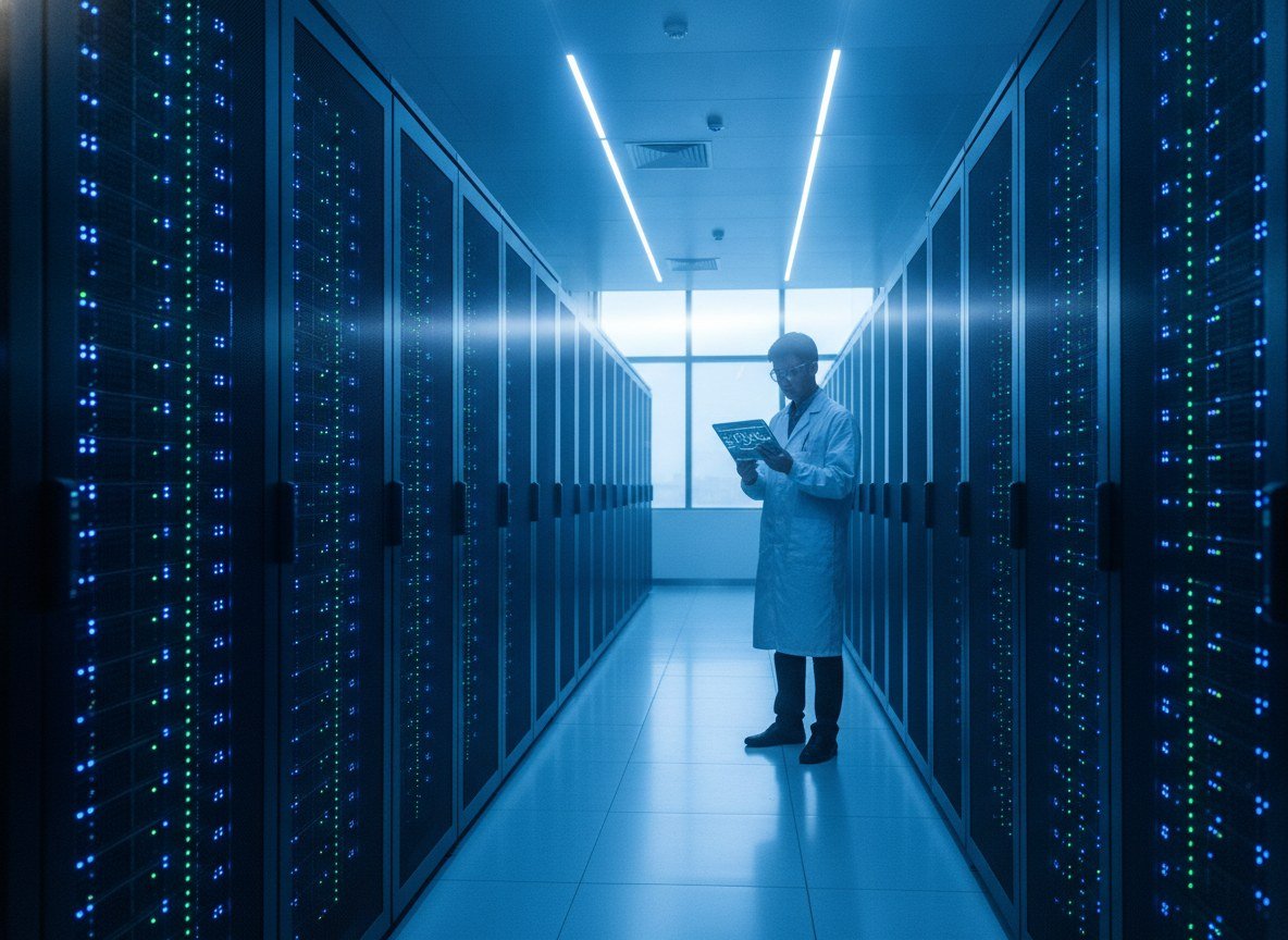 Il·lustració editorial de Huawei allibera en obert openPangu-2.0-Pro, un model de 505.000 milions de paràmetres entrenat sense cap xip de Nvidia