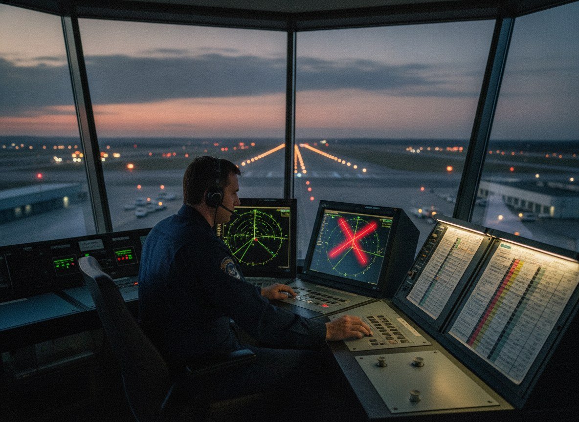 Il·lustració editorial de Un equip nord-americà posa a prova si un model de llenguatge pot fer de controlador aeri, i descobreix que els avisos més senzills funcionen millor que els més detallats