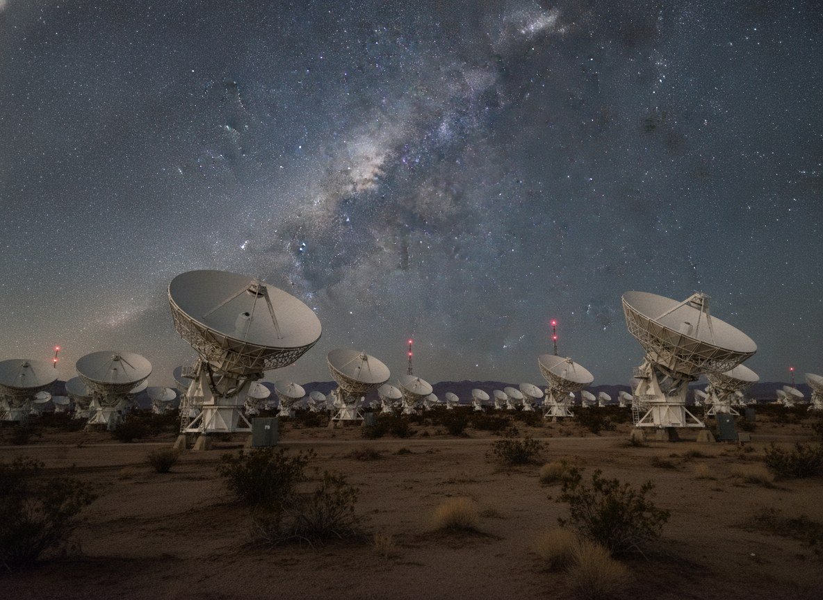 Il·lustració editorial de Una xarxa neuronal aprèn a reconstruir com era l'univers als seus primers instants combinant dos tipus de senyal de ràdio del cel