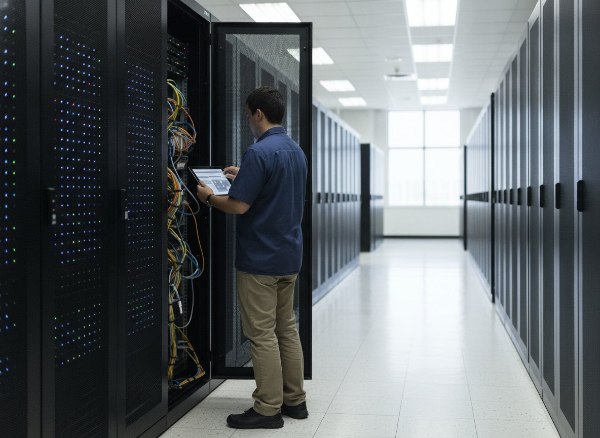 Il·lustració generada amb IA: IBM prepara Z Atlas, una eina d'agents d'IA per entendre i modernitzar els grans ordinadors centrals de bancs i asseguradores