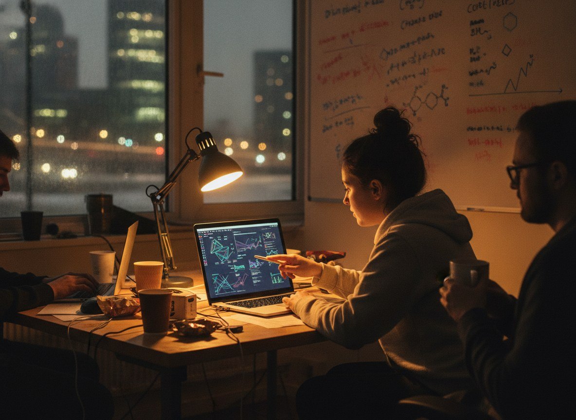 Il·lustració editorial de Una start-up fundada per exinvestigadors de DeepMind diu que el seu agent d'IA, més petit que els grans models, els supera reproduint recerca científica