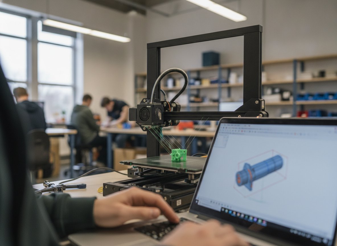 Il·lustració generada amb IA: Una eina del MIT permet reparar amb frases els models 3D generats amb IA: gairebé el 80% dels de Thingiverse recreats tenien defectes