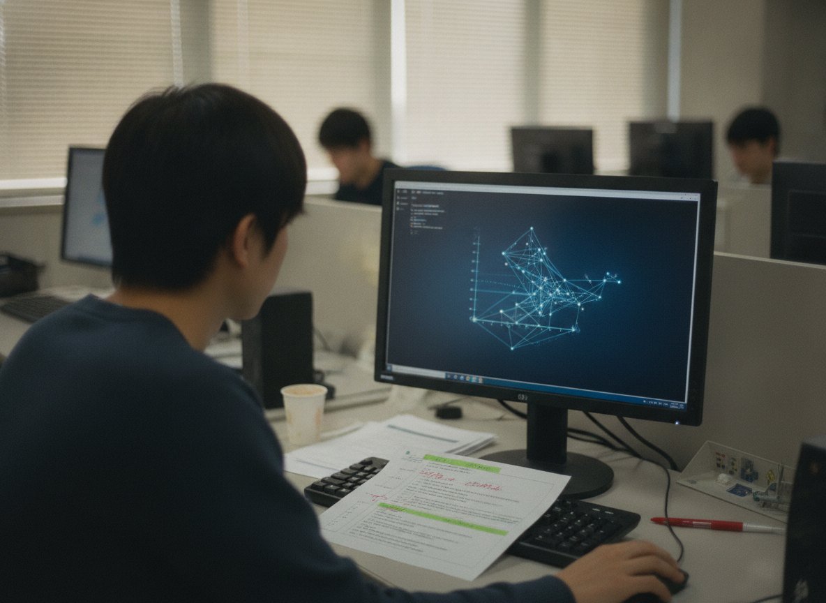 Il·lustració generada amb IA: Una IA localitza funció per funció els errors dels contractes intel·ligents i n'explica la causa i la solució, segons un estudi japonès
