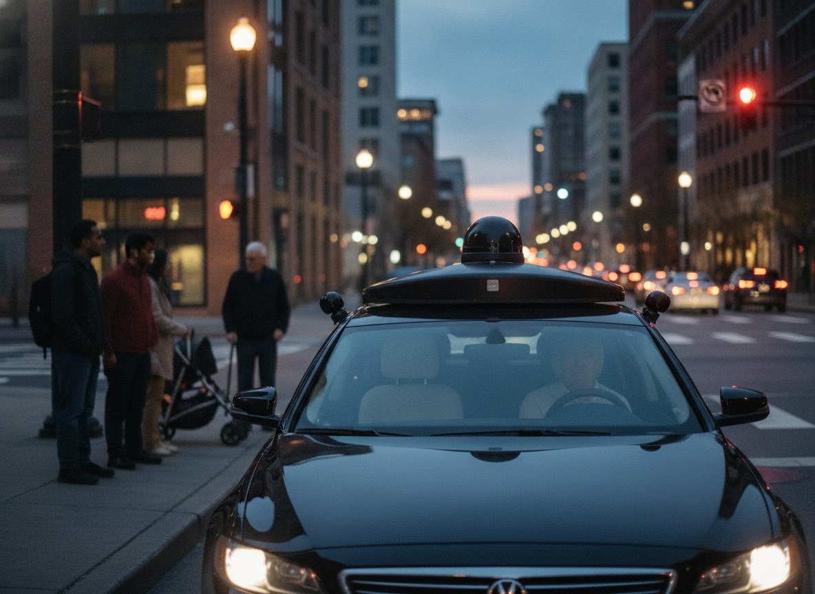 Il·lustració editorial de Atoms, l'empresa de robòtica de l'exconseller delegat d'Uber, prepara la seva entrada al negoci del robotaxi