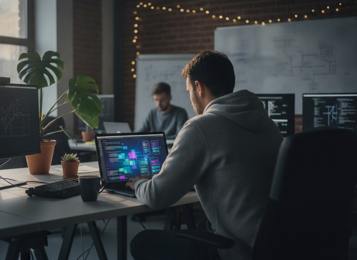 Il·lustració editorial de La plataforma sueca de «vibe coding» Lovable arriba als 600 milions de dòlars de facturació anualitzada