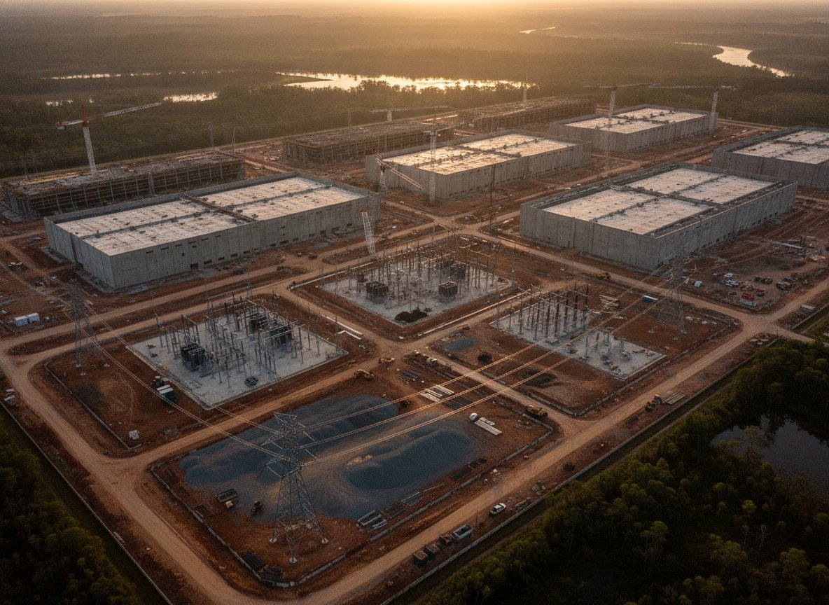 Il·lustració generada amb IA: Meta va rebaixar un 71% l'impost federal de societats el 2025 en tractar els centres de dades d'IA com a despesa experimental