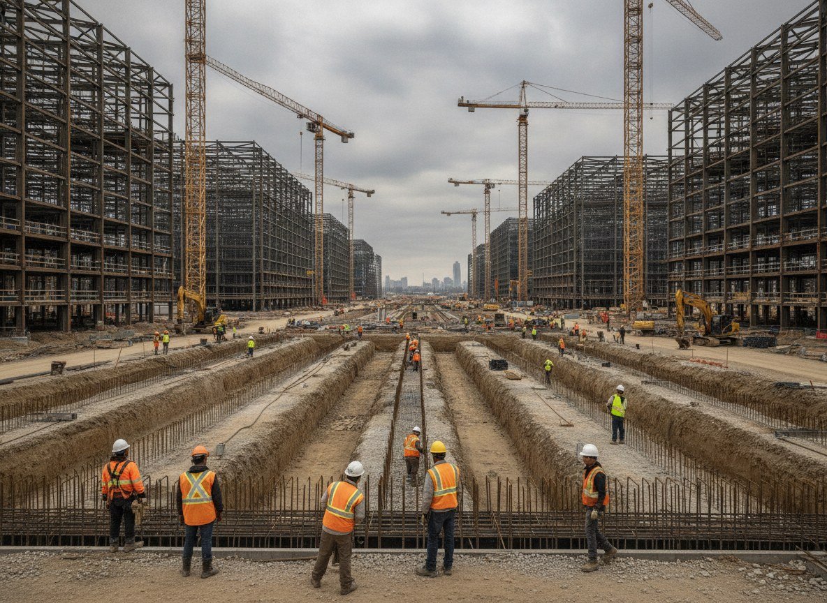 Il·lustració editorial de Meta eleva fins a 145.000 milions de dòlars la previsió d'inversió en IA per al 2026 tot i que els beneficis cauen un 14%