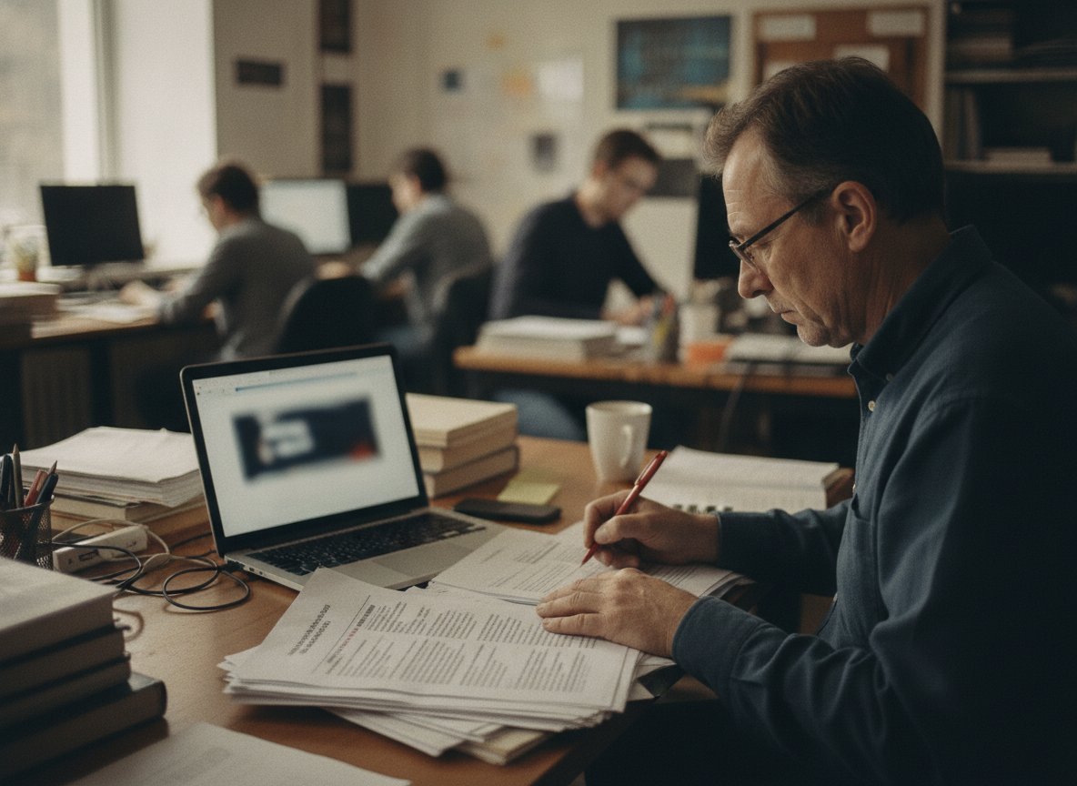 Il·lustració generada amb IA: Meta retira una clàusula dels termes comercials que li permetia fer servir el contingut dels webs d'empreses per entrenar la IA