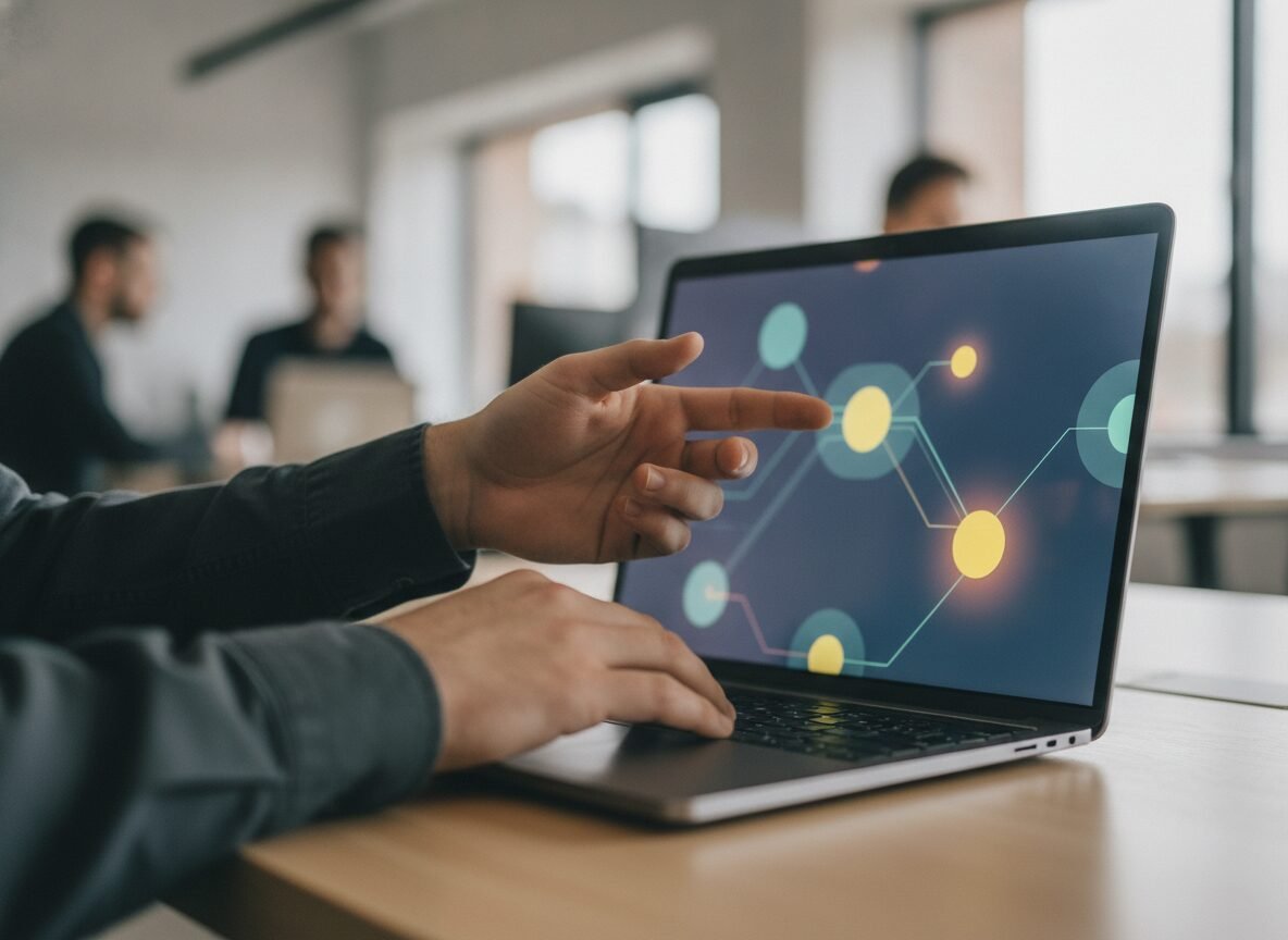 Il·lustració generada amb IA: Microsoft estrena Decision-1, un model que només tria entre opcions tancades i que diu que és 35 vegades més ràpid que GPT-6 Sol