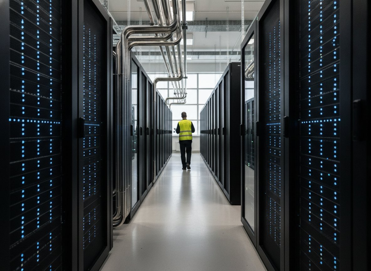 Il·lustració generada amb IA: Microsoft presenta MAI-Base-2, un model de 2,8 bilions de paràmetres entrenat en 38 dies amb 16.000 GPU, però encara no el pot provar ningú