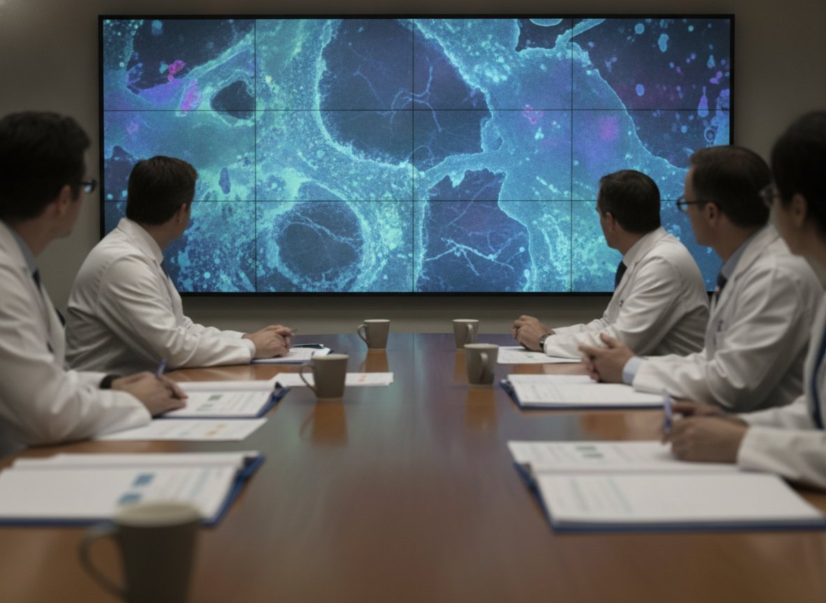 Il·lustració generada amb IA: Un sistema d'IA de Microsoft encerta el 83% de diagnòstics difícils en una simulació, davant del 36% de metges de capçalera