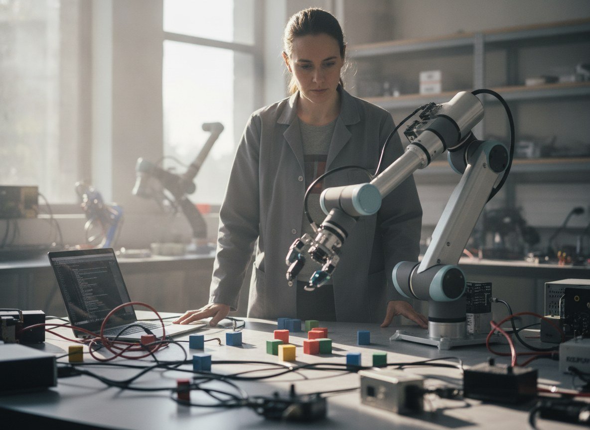 Il·lustració editorial de Investigadors del MIT acceleren els robots fins a fer-los pensar mentre encara es mouen