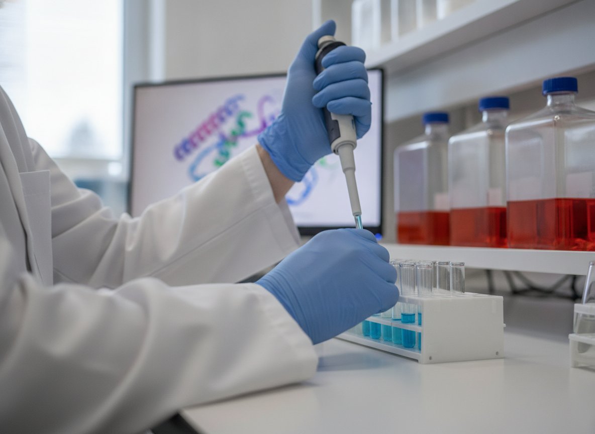 Il·lustració editorial de Una IA generativa dissenya proteïnes per a teràpies CAR-T que controlen el càncer millor que les aprovades per la FDA