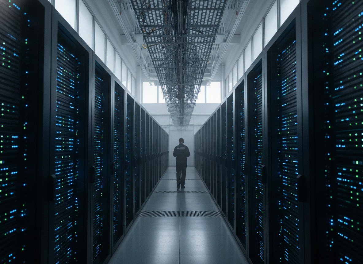 Il·lustració editorial de La britànica Nscale busca 3.500 milions de dòlars abans de sortir a borsa, amb Nvidia com a soci clau