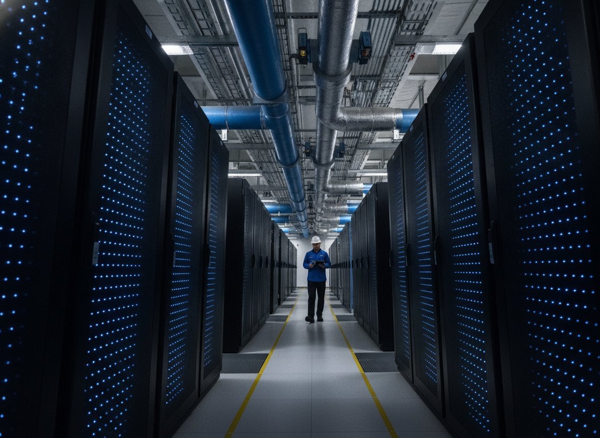 Il·lustració generada amb IA: Nvidia es compromet a posar 1.000 milions de dòlars en cinc anys per a la ciència dels Estats Units i farà set sistemes de supercomputació per als laboratoris nacionals